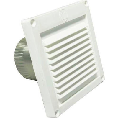 Speedi-Products Louver Eave Vent Ventilation 4 Inch White Micro Exhaust Venting 